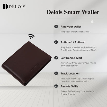 Track X Dark Brown Trackable Smart Wallet